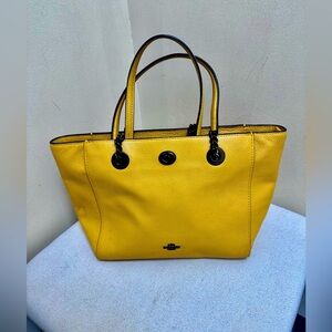 Coach Yellow Tote Bag